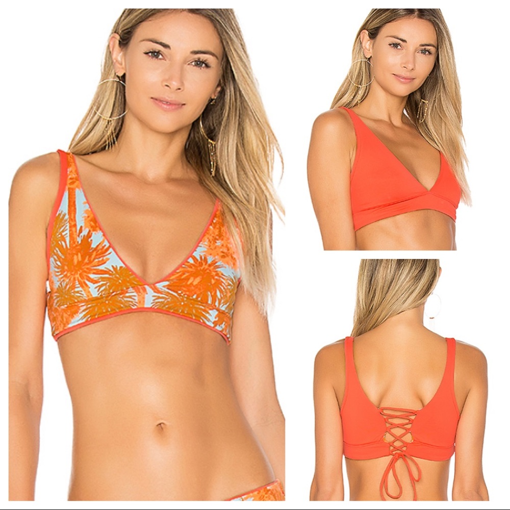 Maaji Pomelo Allure Reversible Bikini Top Sz XL